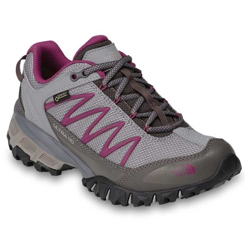 The North Face Ultra 110 GORETEX Grey and Pink Hiking Shoes Women’s 7